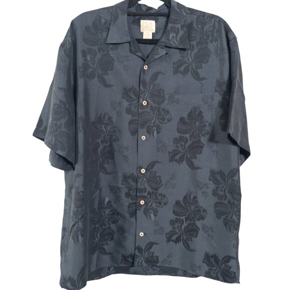 Jos. A. Bank Other - Jos A Bank Black Hawaiian Print Short Sleeve Button Down Modal Blend SZ XL